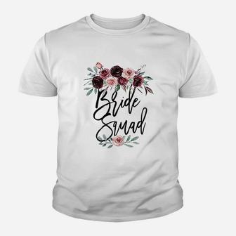 Bridal Gift For Bridesmaid Best Friend Bride Squad Kid T-Shirt - Seseable