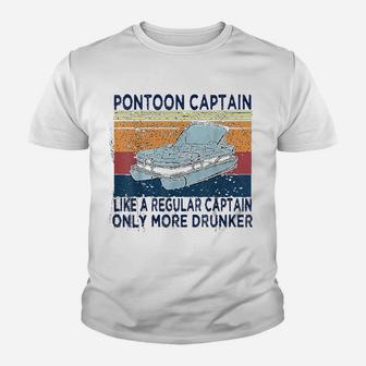 Captain Like A Regular Captain Only More Drunk Boat Kid T-Shirt - Seseable