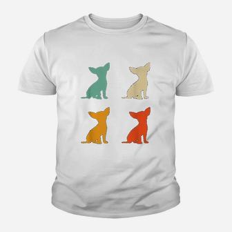 Chihuahua Gift For Dog Lover Retro Chihuahua Vintage Dog Kid T-Shirt - Seseable