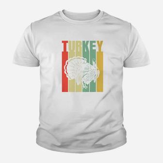 Classic Vintage Retro Turkey Premium Thanksgiving Kid T-Shirt - Seseable