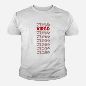 Cool Virgo Zodiac Name Trendy Astrological Virgo Kid T-Shirt - Seseable