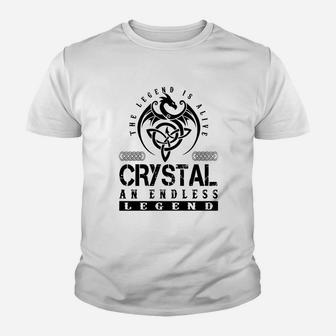 Crystal Shirts - Legend Alive Crystal Name Shirts Youth T-shirt - Seseable