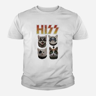 Cute Cat Hiss Kid T-Shirt - Seseable