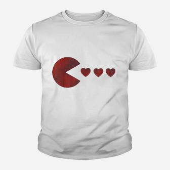 Cute Gift For Kids Girls Boys Gamer Hearts Kid T-Shirt - Seseable