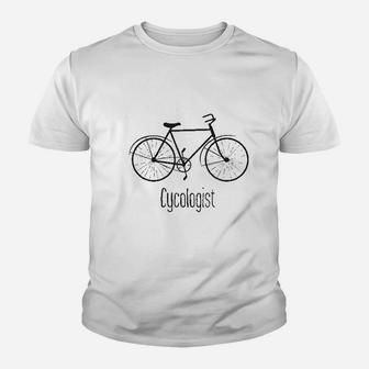 Cycologist Funny Psychology Biking Cyclist Kid T-Shirt - Seseable