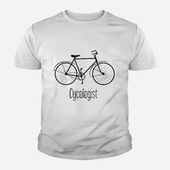 Cycologist Funny Psychology Biking Cyclist Kid T-Shirt - Seseable