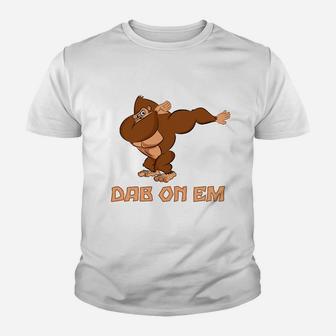 Dabbing Gorilla Kinder Tshirt, Lustige Tanzbewegung Tee - Seseable