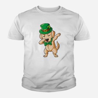 Dabbing Labrador St Patricks Day Boys Kids Men Dog Kid T-Shirt - Seseable