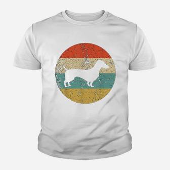 Dachshund Vintage Retro Dachshund Dog Kid T-Shirt - Seseable