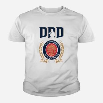 Dad A Fine Firefighter And Patriot Father s Day Shirt Kid T-Shirt - Seseable