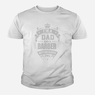 Dad And Barber - Fathers Day Gift Ninja Job Shirts Kid T-Shirt - Seseable