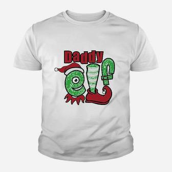 Daddy Elf Christmas For Dad Kid T-Shirt - Seseable