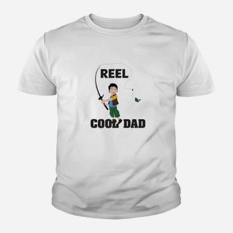 Daddy Life Reel Cool Dad S Fishing Father Men Gift Kid T-Shirt - Seseable
