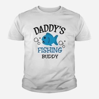 Daddys Dad Father Fishing Buddy Style B Fathers Day Kid T-Shirt - Seseable