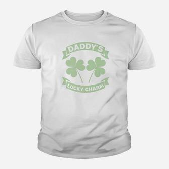 Daddys Lucky Charm St Patricks Day St Pattys Day Kid T-Shirt - Seseable