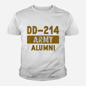 Dd 214 Us Army Alumni Vintage Veteran Retired Military Gift Kid T-Shirt - Seseable
