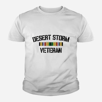 Desert Storm Veteran Pride Kid T-Shirt - Seseable