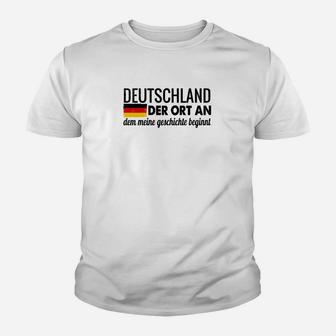 Deutschland Dem Meine Geschichte Beginnt Kinder T-Shirt - Seseable