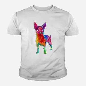 Dog Lover Gifts Chihuahua For Colorful Chihuahua Kid T-Shirt - Seseable