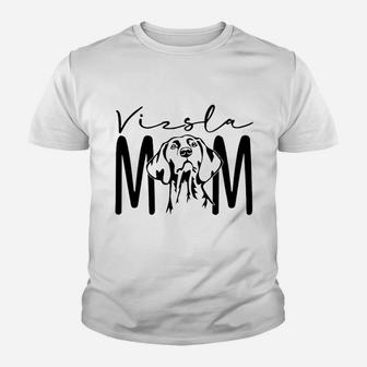 Dog Mom Vizslas Kid T-Shirt - Seseable