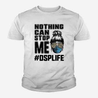 Dsp Nothing Stop Me Nurse Leopard Print Sunglasses Kid T-Shirt - Seseable