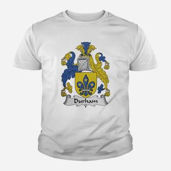 Durham Family Crest / Coat Of Arms British Family Crests Kid T-Shirt - Seseable
