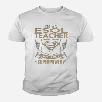 Esol Teacher Kid T-Shirt - Seseable