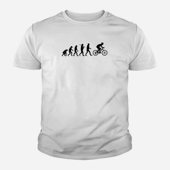 Evolution Fahrrad Fahren Bicycle Cycling Kinder T-Shirt - Seseable