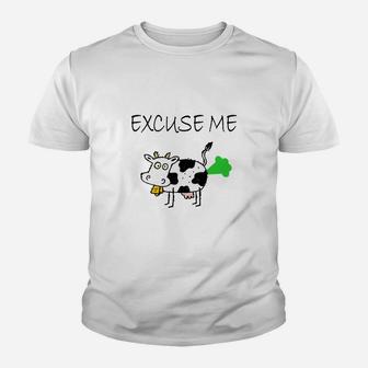 Excuse Me Cow Farts Fun Kid T-Shirt - Seseable