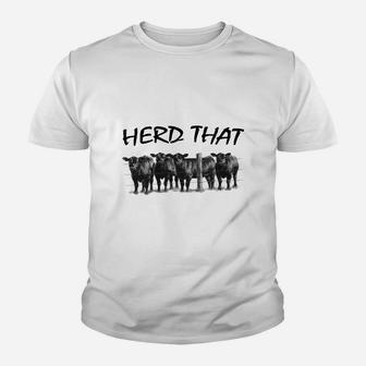 Farmer Herd That T-shirt Cow Lover Kid T-Shirt - Seseable