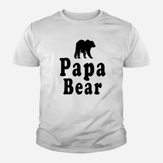 Fathers Day Papa Bear, dad birthday gifts Kid T-Shirt - Seseable