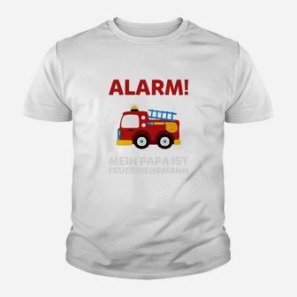 Feuerwehrmann Papa Alarm Kinder Kinder Tshirt, Besonderes Geschenk für Feuerwehr-Elternkinder - Seseable