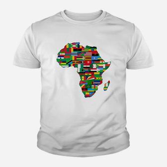 Flags Of Africa Map Kid T-Shirt - Seseable