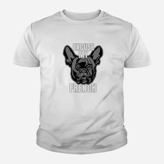 French Bulldog Excuse My French Kid T-Shirt - Seseable