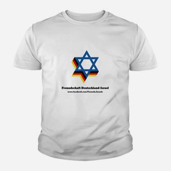 Freundschaft Deutschland-Israel Kinder Tshirt, Stern-Design Verflochten - Seseable