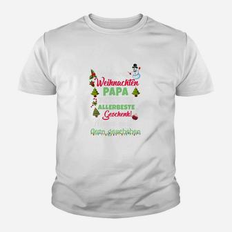 Frohe Erste Weihnachten Papa Kinder T-Shirt - Seseable