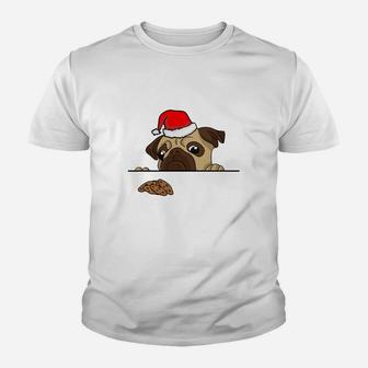 Funny Christmas Pug Pug Xmas Gift Kid T-Shirt - Seseable