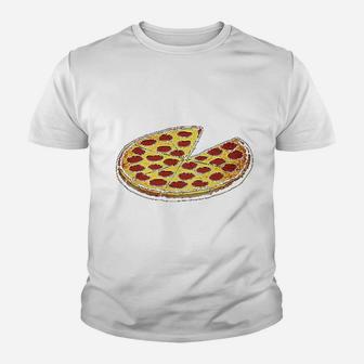 Funny Dads Pizza Pie And Slice Dad Kid T-Shirt - Seseable