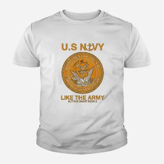 Funny Navy United States Navy Army Parody Kid T-Shirt - Seseable