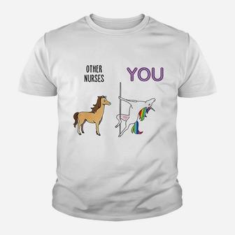 Funny Nurse Unicorn, funny nursing gifts Kid T-Shirt - Seseable