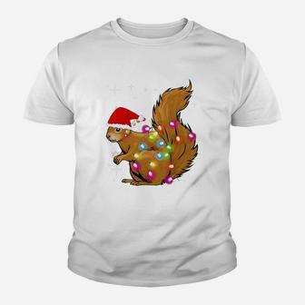 Funny Squirrel Christmas Squirrel Christmas Kid T-Shirt - Seseable