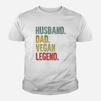 Funny Vintage Gift Thusband Dad Vegan Legend Retro Kid T-Shirt - Seseable