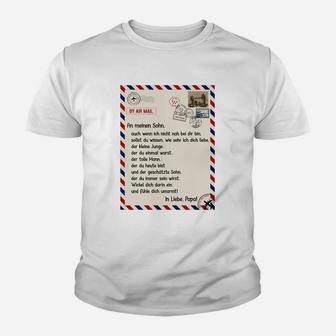 Ge Decke An Meinen Sohn Papa Kinder T-Shirt - Seseable