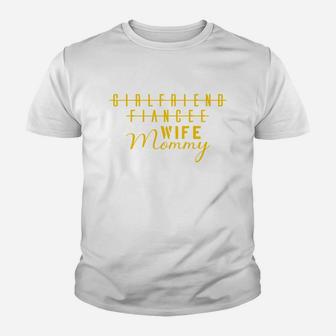 Girlfriend Fiancee Wife Mommy, best friend christmas gifts, birthday gifts for friend, gift for friend Kid T-Shirt - Seseable