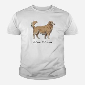Golden Retriever Doggy, dog christmas gifts, gifts for dog owners, dog birthday gifts Kid T-Shirt - Seseable