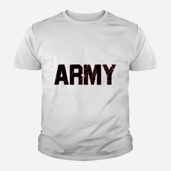 Guyos Apparel Distressed Army Kid T-Shirt - Seseable