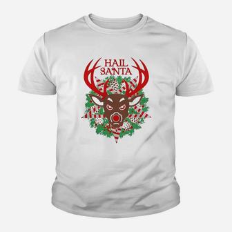 Hail Santa Claus Christmas Kid T-Shirt - Seseable