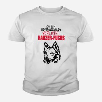 Harzer Fuchs Verliebt Kinder Tshirt, Herren Tee für Hundefreunde - Seseable