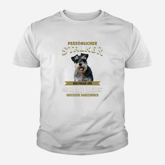 Herren Kinder Tshirt mit Hund & Spruch Persönlicher Speichellecker - Seseable