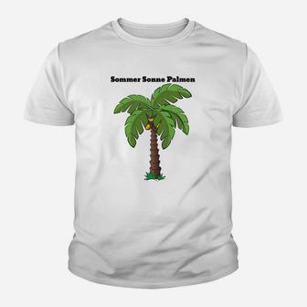 Herren Kinder Tshirt Palmenmotiv, Sommer Sonne Design - Seseable